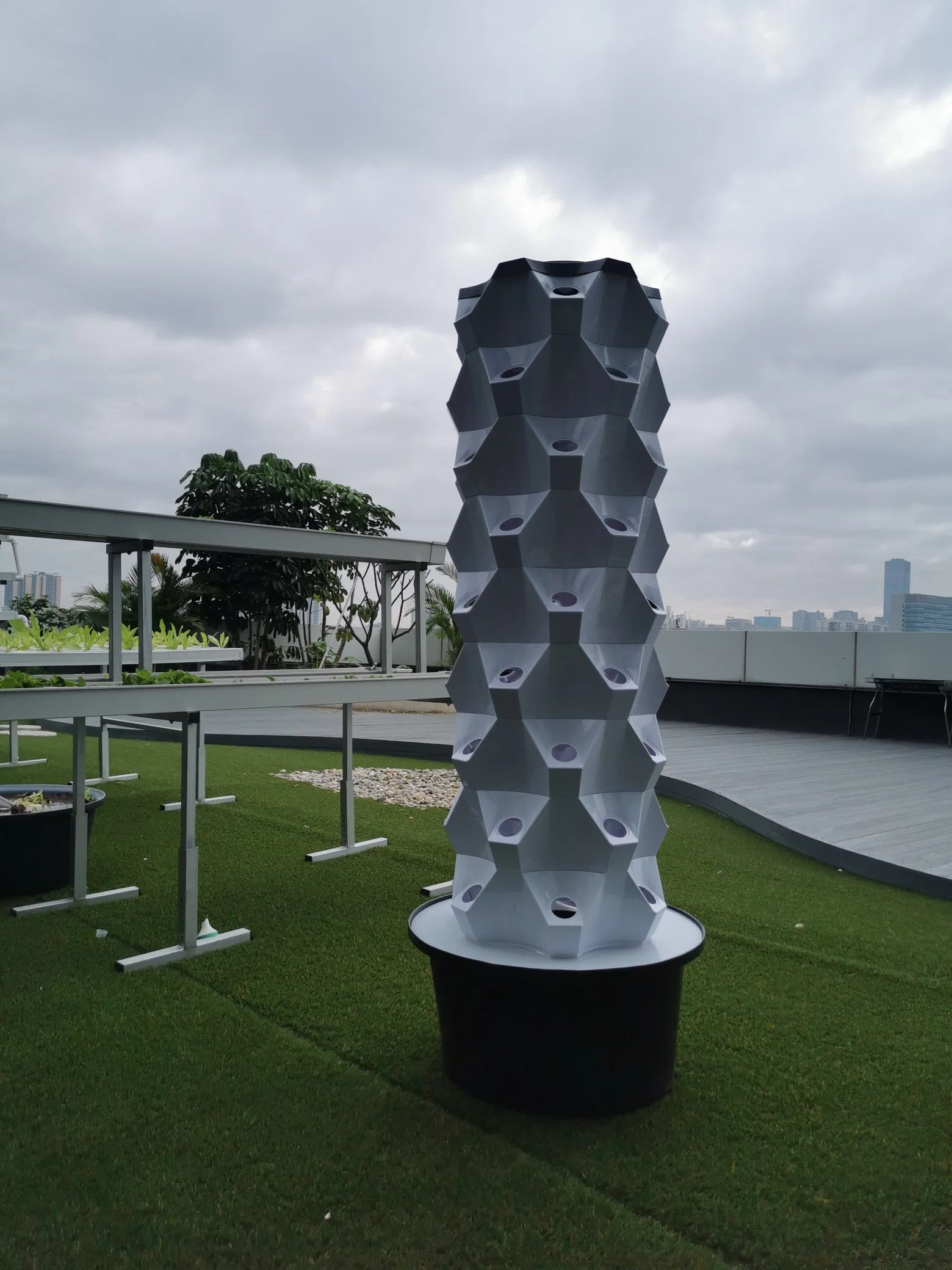 Fuentes de la torre de planta hidropónica Vertical Jardín agrícola para el hogar