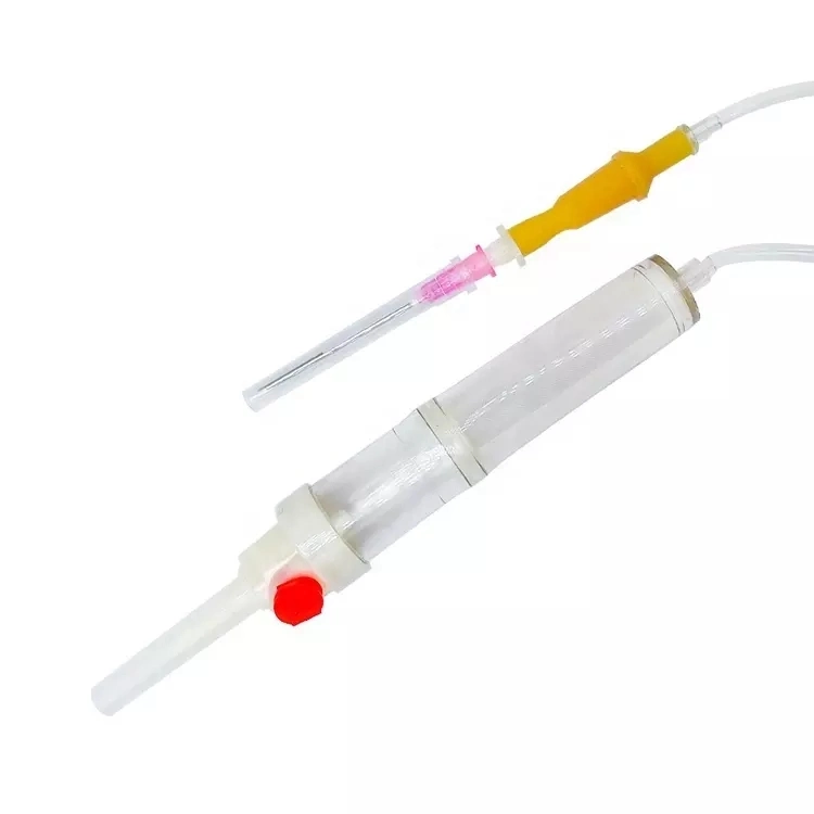 Sterile Blood Transfusion Set with Needle for Single Use