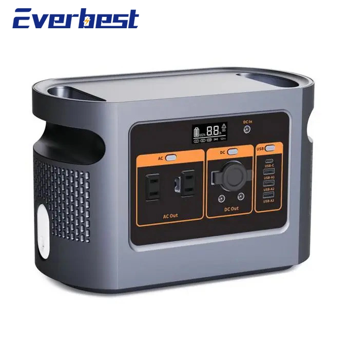 600W Portable Lithium Battery Solar Rechargeable Energy Power Generator for Camping