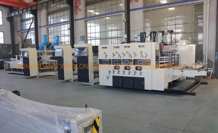 Carton Box Printing Slotting Die Cutting Folding Gluing Complete Line