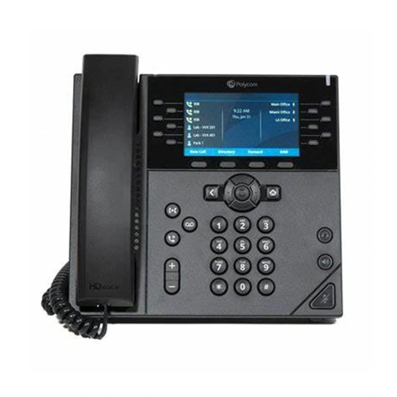 Polycom VVX 450 doce línea rendimiento IP teléfono de escritorio con pantalla a color Polycom VVX 450 Polycom VVX 450