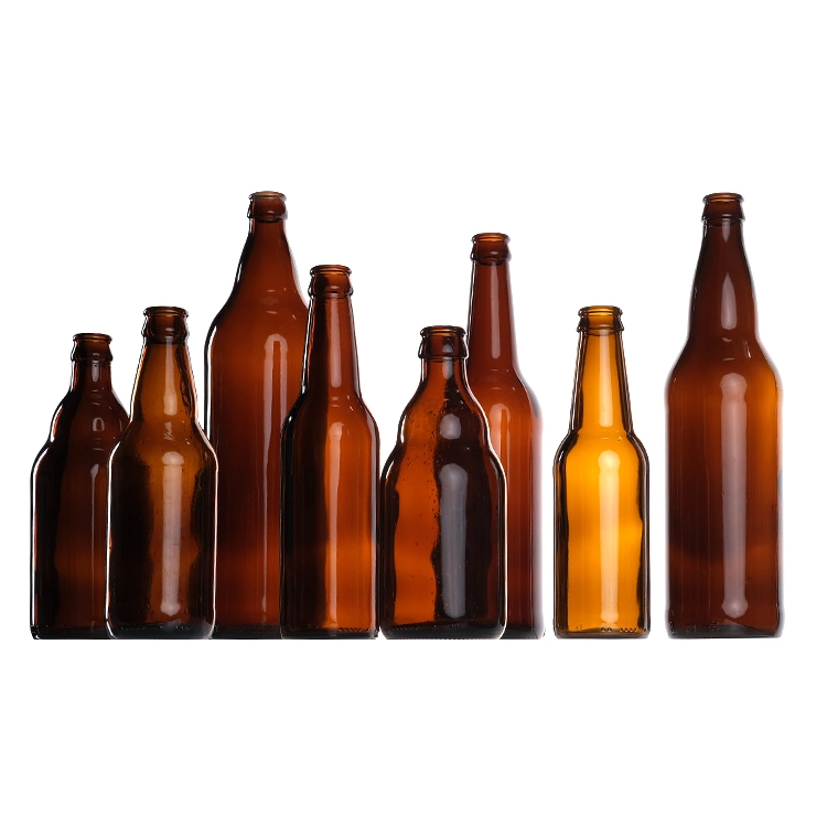 Prix d'usine Bouteille de bière artisanale en verre ambré personnalisée de 250 ml 500 ml