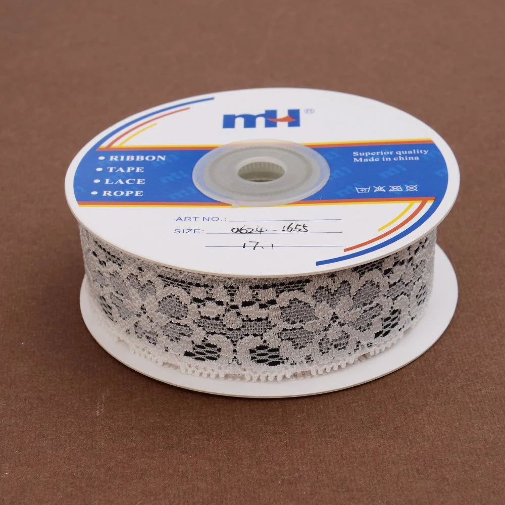 Stretch Nylon Lace Trim Ribbon