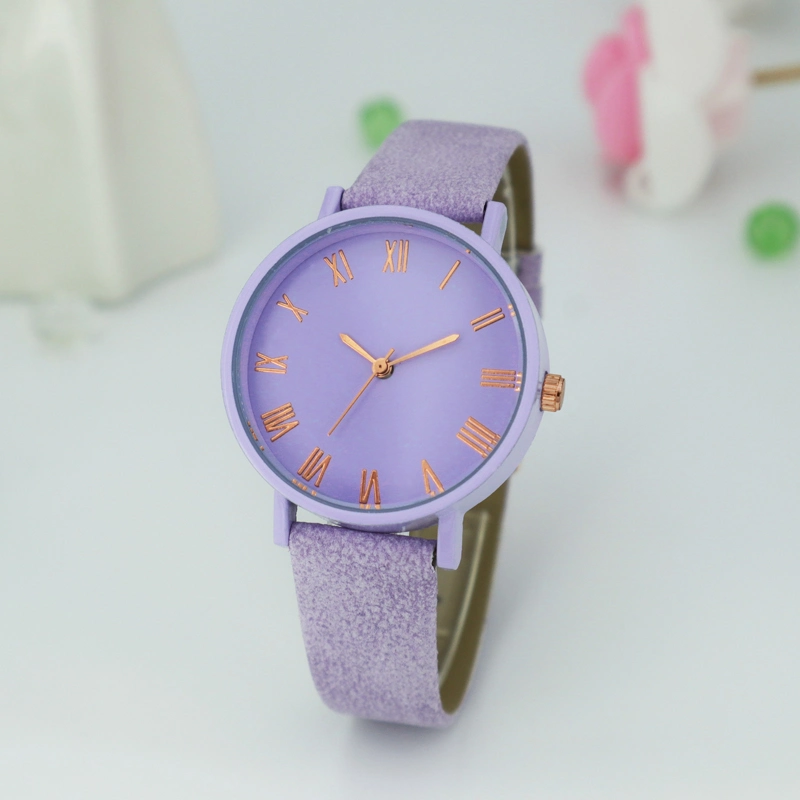 Colorida nueva y creativa mujer reloj para chica estudiante, Coincidencia de colores elegante encantadoras Señoras Relojes