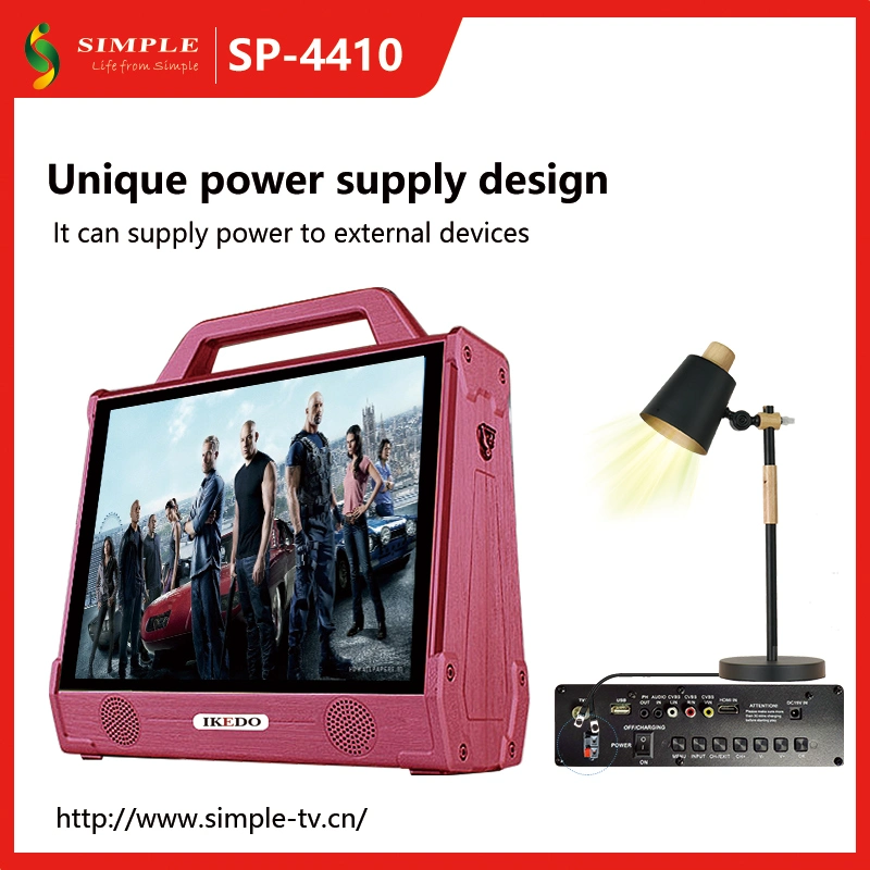 Sp-4410 Original Factory Direct Selling Portable Video Speaker with HD 14.1" LCD Screen