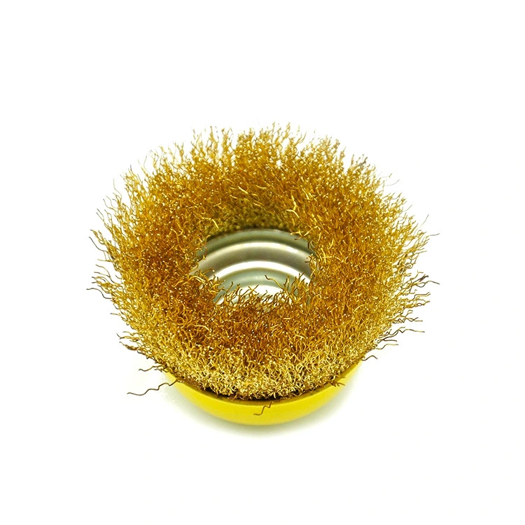 High quality/High cost performance  Stainless Steel Crimped Wire Cup Brush for Polishing
