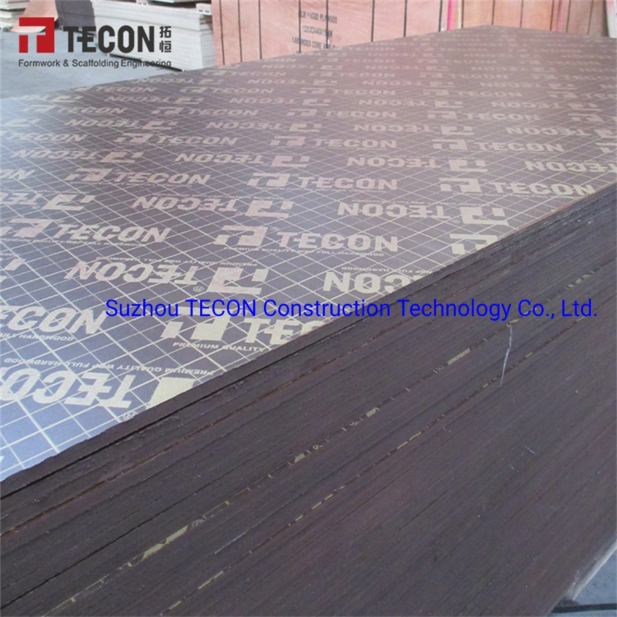 Tecon Black&Brown Glue Marine Waterproof Phenolic Board Construction Film Faced Plywood