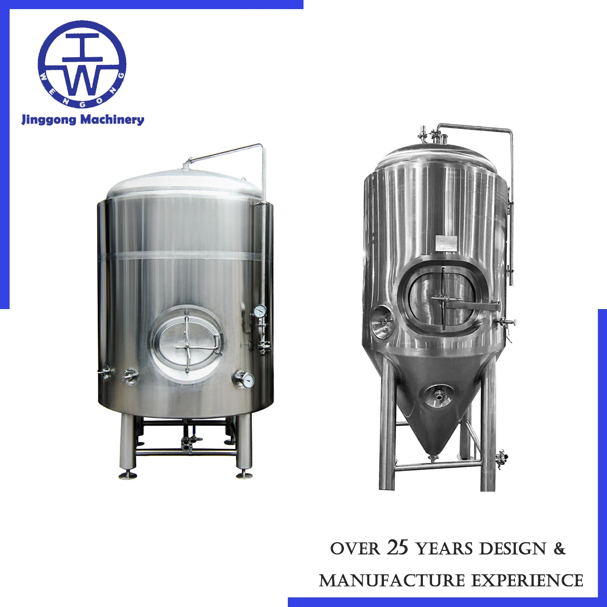 O SUS304 SUS316 Aço inoxidável equipamento equipamento de fabricação de cerveja de fermentação de cerveja