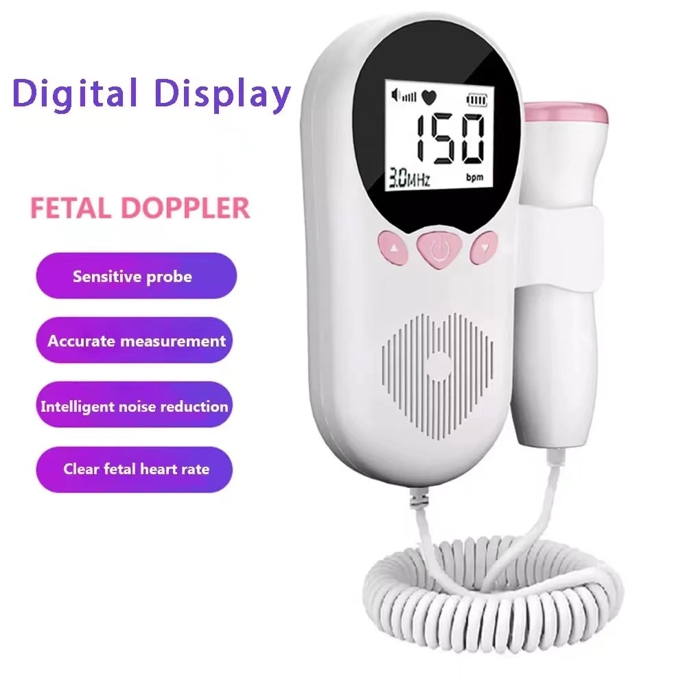 Monitor cardíaco de bebé al por mayor Mini Doppler fetal ecografía Doppler fetal