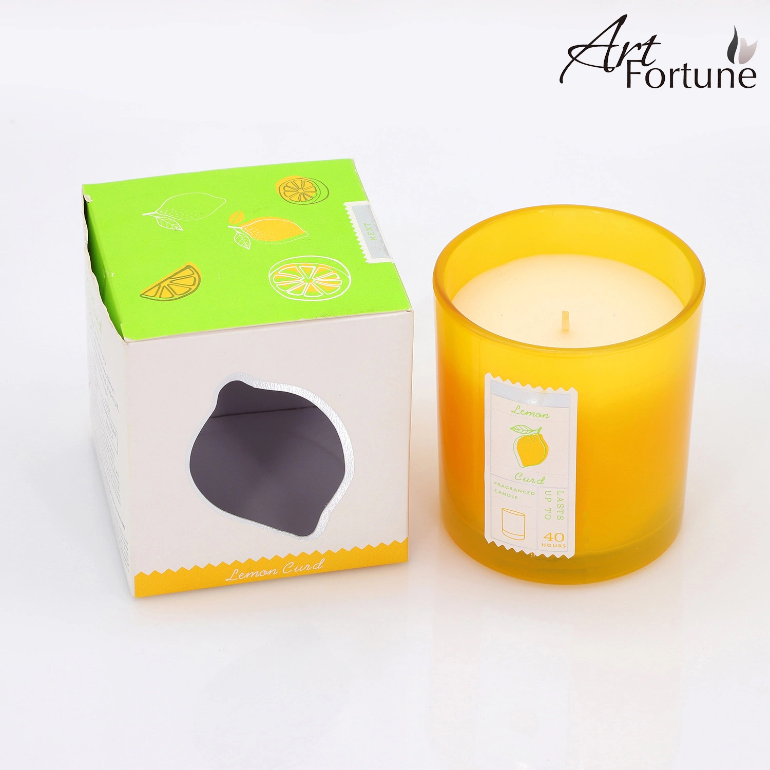 Scented Soy Wax Candle with Spring Summer Design for Gift Set