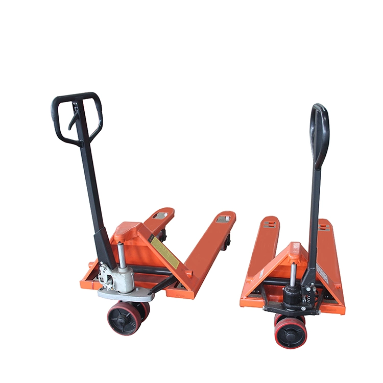 Niuli 2000kg 2000 2500 Kg 2.5 Ton Nylon PU Rubber Wheel Hand Pallet Truck