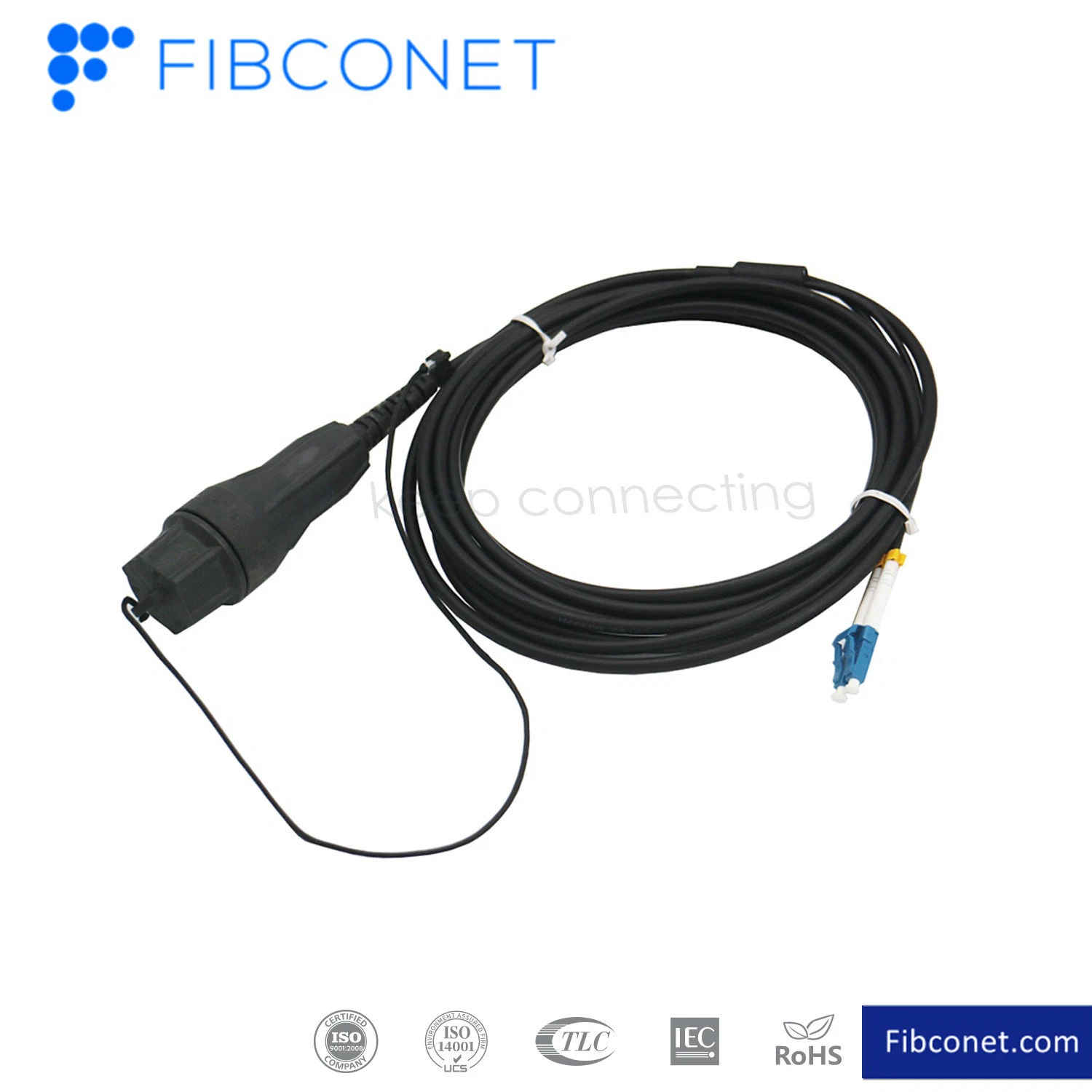 LC Fiber Optic IP67 Dust Cap Waterproof Fast Connector for Patch Cord