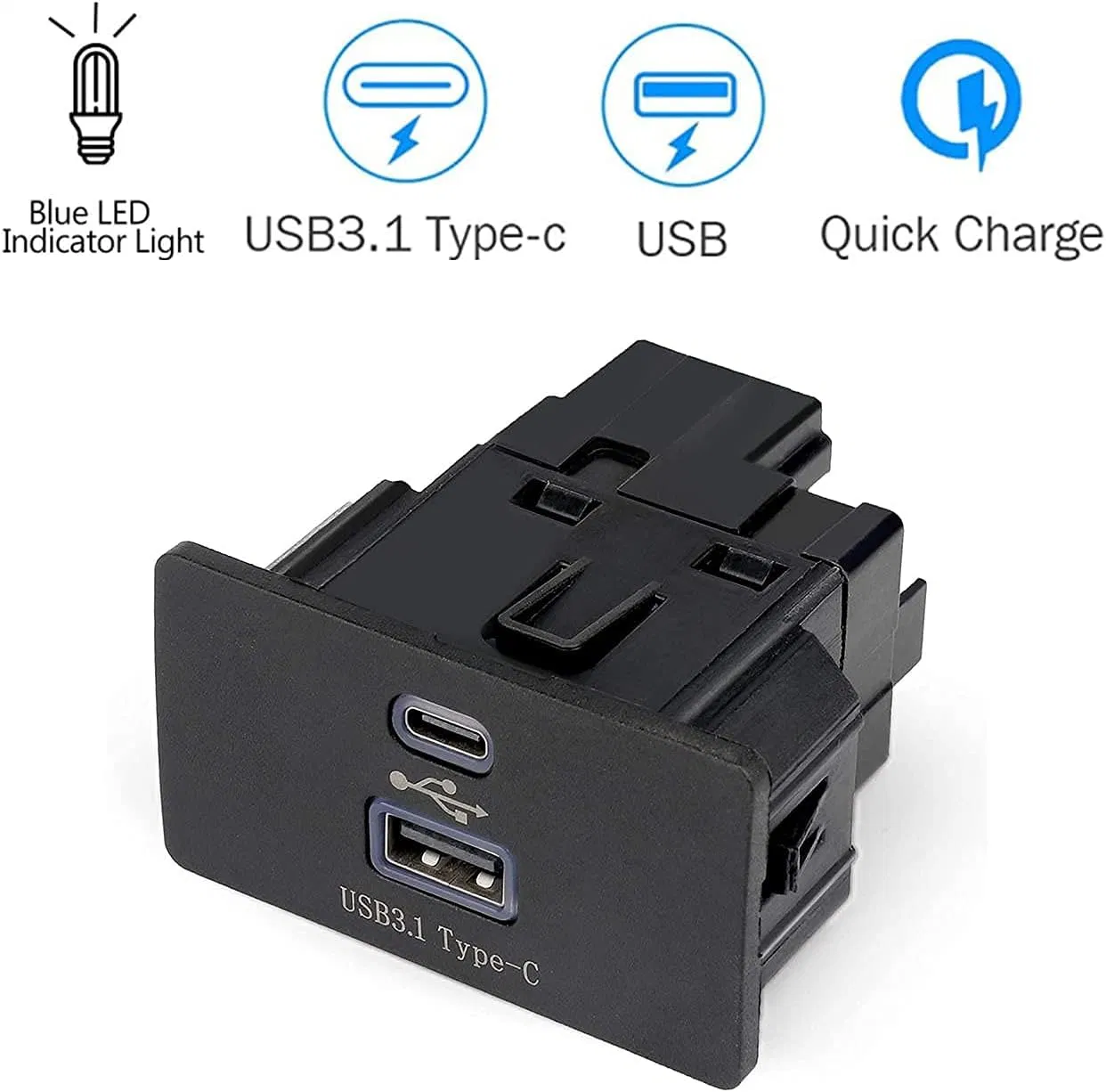 for Sync 3 Ford Carplay USB+Type-C USB-C Module Hub Hc3z-19A387-B Hc3t-14f014-a