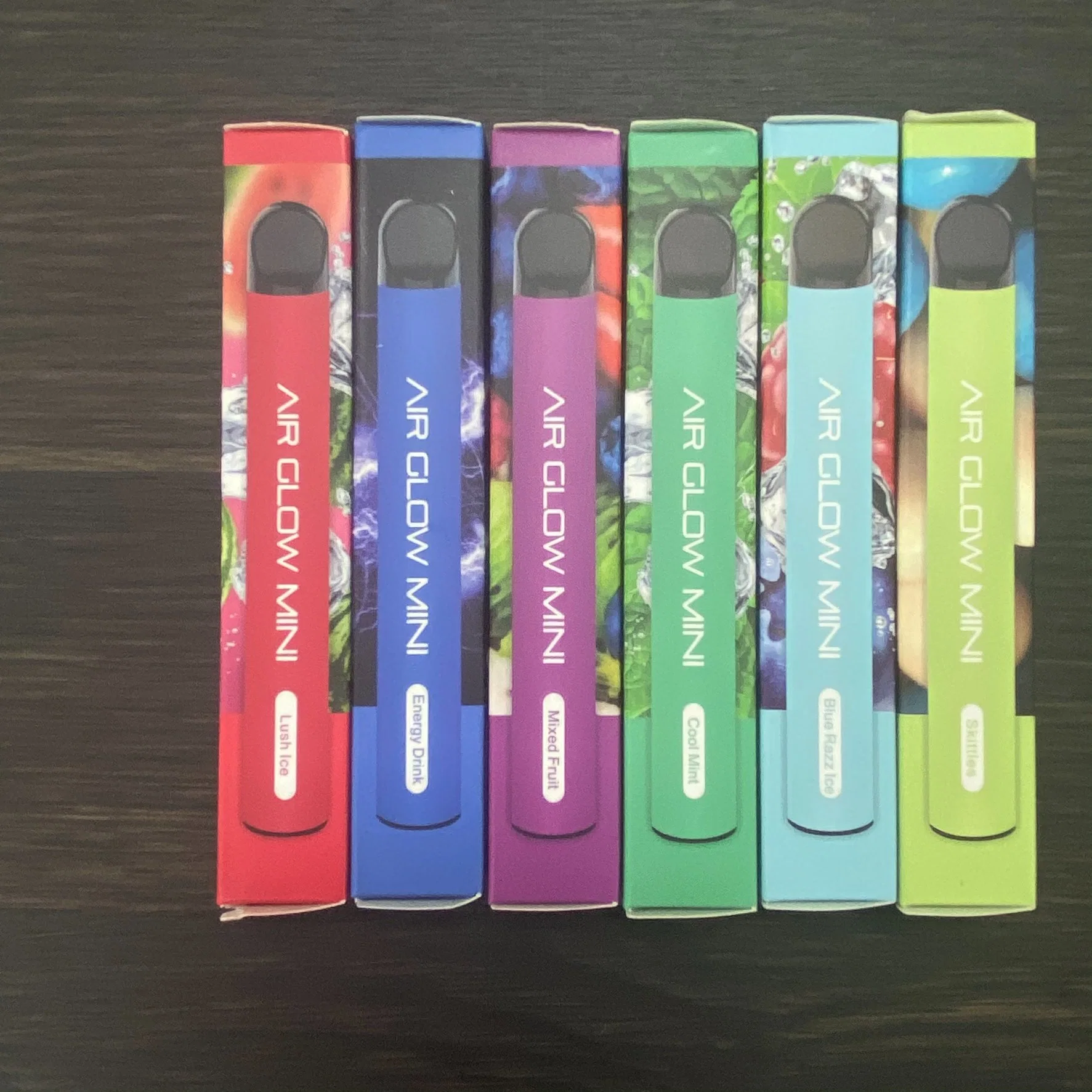 Direct Sales 800 Puffs Air Glow Mini Disposable/Chargeable Vape Pen Pod Rechargeable OEM Fruit Electronic Cigarettes with Battery Puff XXL1600