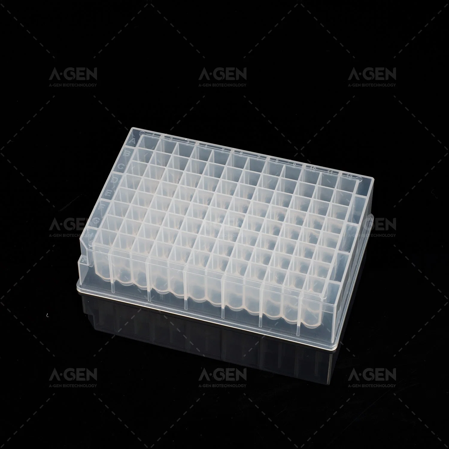 Polypropylene 96 Square 1.6ml U Bottom Sterile DNA Rna Free Deep Well Plate for Kingfisher Flex