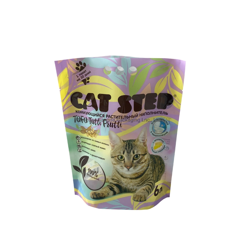 Plastic Cat Litter Bag Packaging Bag Handle Bag Printing Bag Pet Product