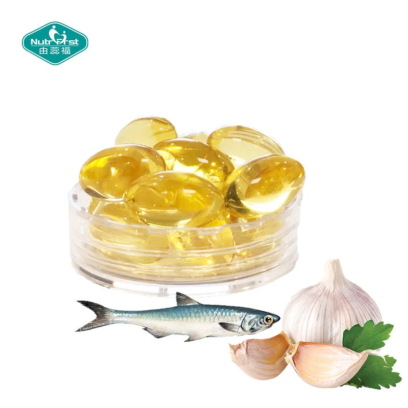 OEM ODM Wholesale Health Care suplementos dietéticos Omega3 aceite de ajo Cápsula OEM complejo Omega 3 vitaminas a D3 aceite de pescado Gel suave