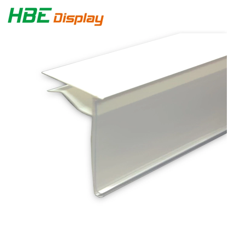 Transparent Plastic PVC Supermarket Shelf Price Tag for Shelves