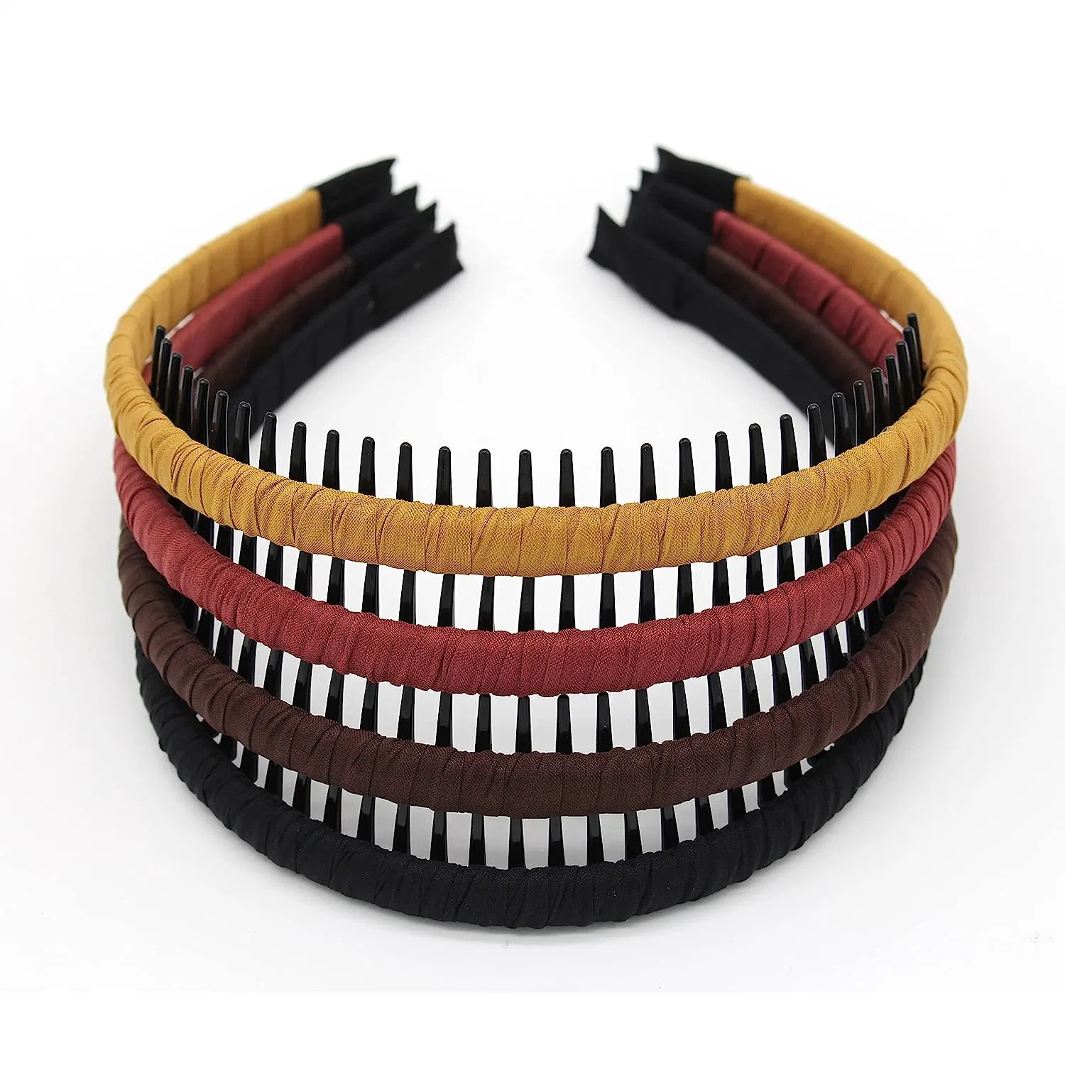 Fashion Accessories Non-Slip Soft Comfy Hair Hoop Fashion Floral Teeth Comb Headbands