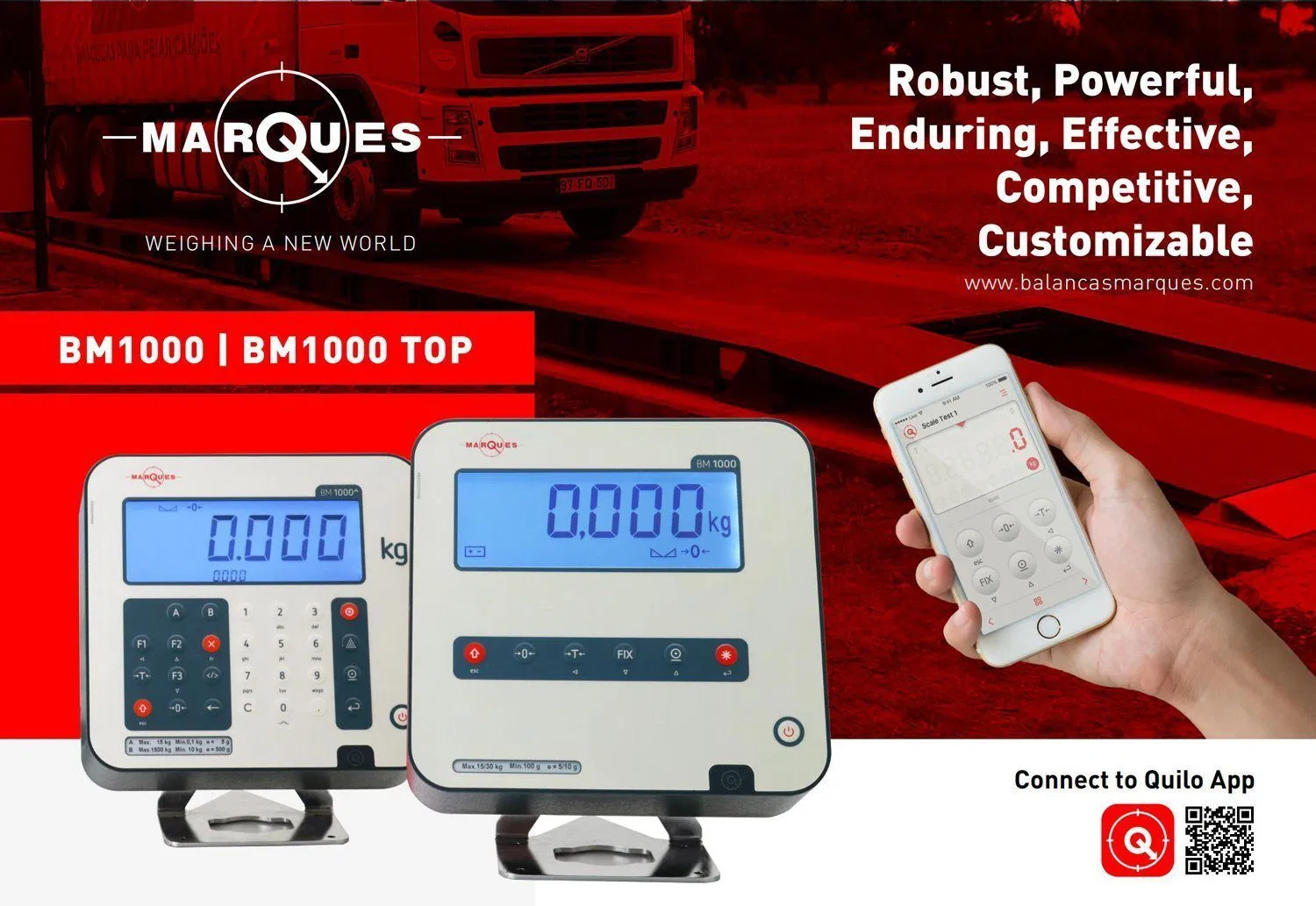 Indicator Weighing Connect with Two Platforms Used for Weighbridge, Platform Scale OIML Approved