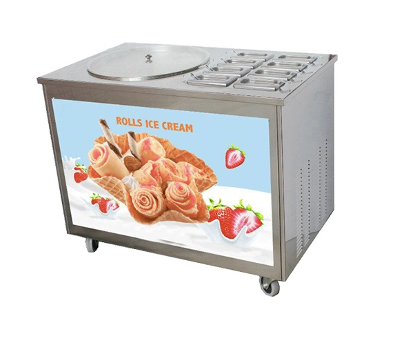 40 or 50 Cm Fry Ice Pan Electric Fry Ice Cream Machine