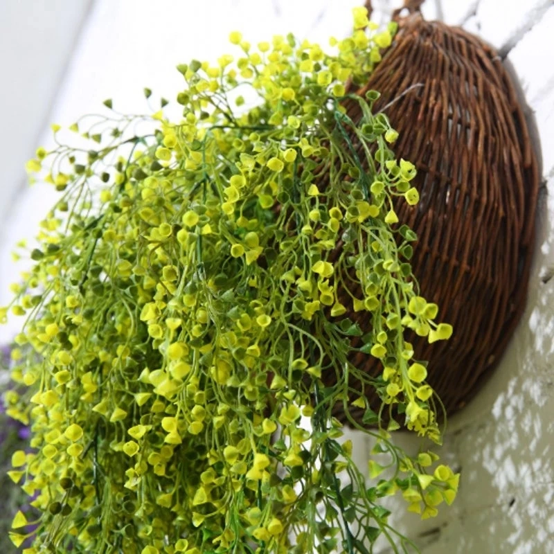 50-105cm Artificial Hanging Flower Plant Fake Vine Willow Rattan Flower Artificial Hanging Plant for Home Garden Wall Decoration