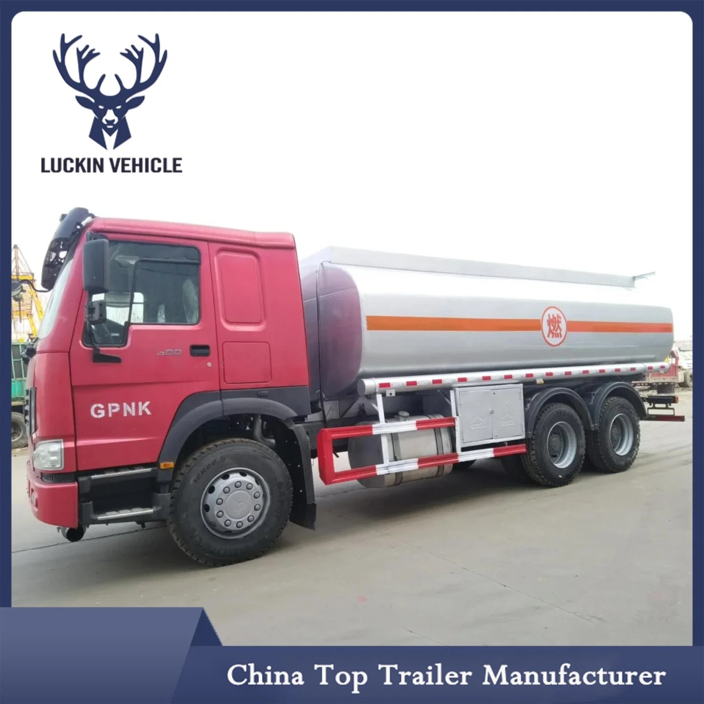 6X4 HOWO Shacman Stainless Steel Fuel Tanker Water Tank Truck 20cbm