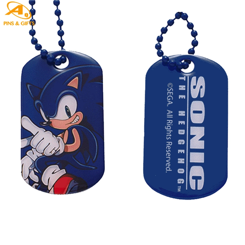 Manufacturer From China Supply Metal Military Engraved Xvideos with Finish Anodized Aluminum Name Dog Tag