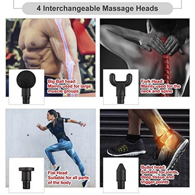 Fitness in Stock Cordless Deep Tissue Muscle Vibration Massage Gun 24V Low Quantity OEM