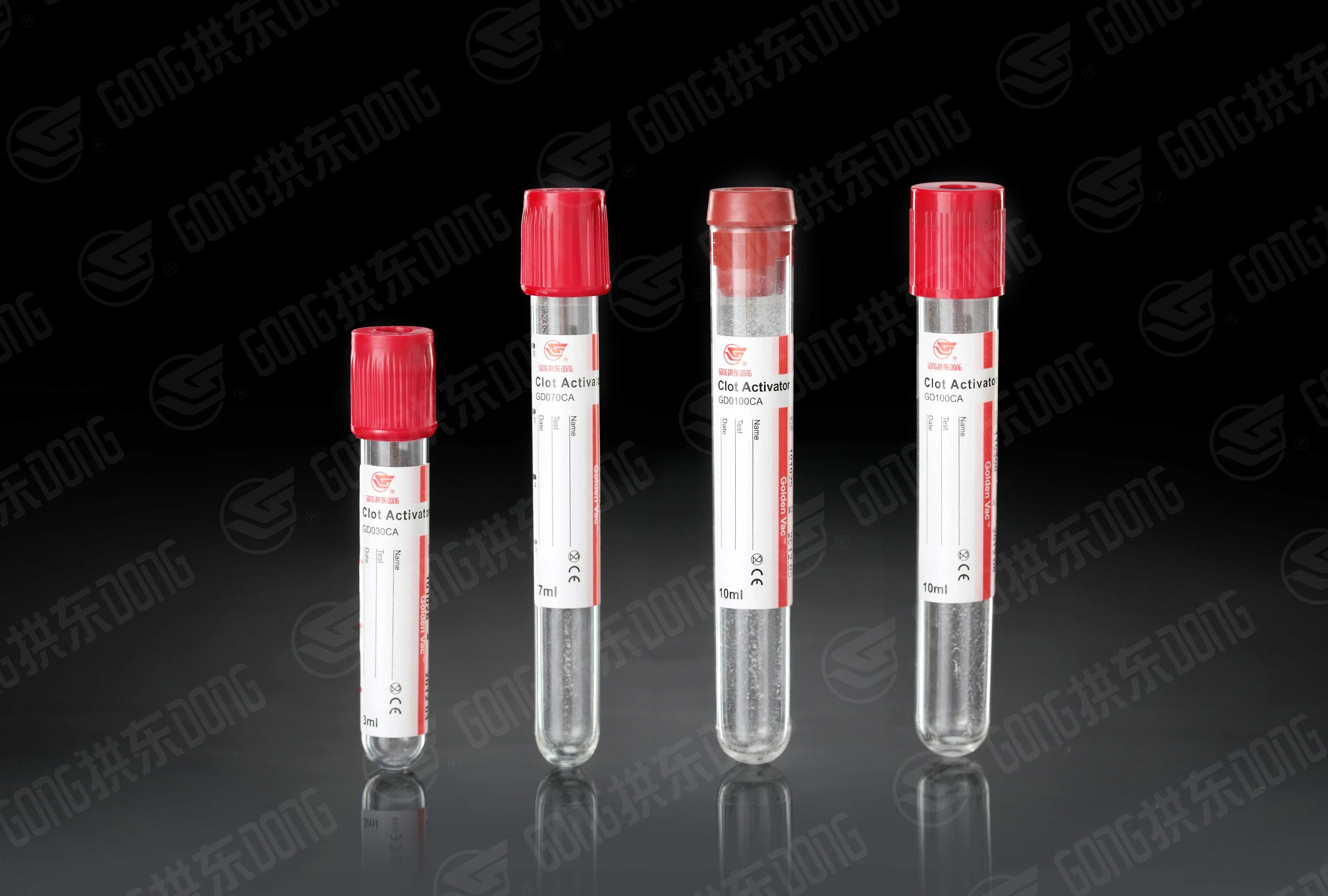 Desechables médicos de la tapa de color púrpura de recogida de sangre de vacío de vidrio de la Mascota EDTA K2 K3 Tube