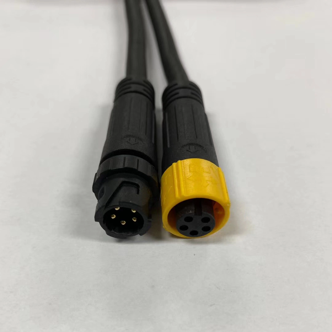 2 Cores, M12 Nylon Connector Waterproof Cable, Quick Lock Design, IP67
