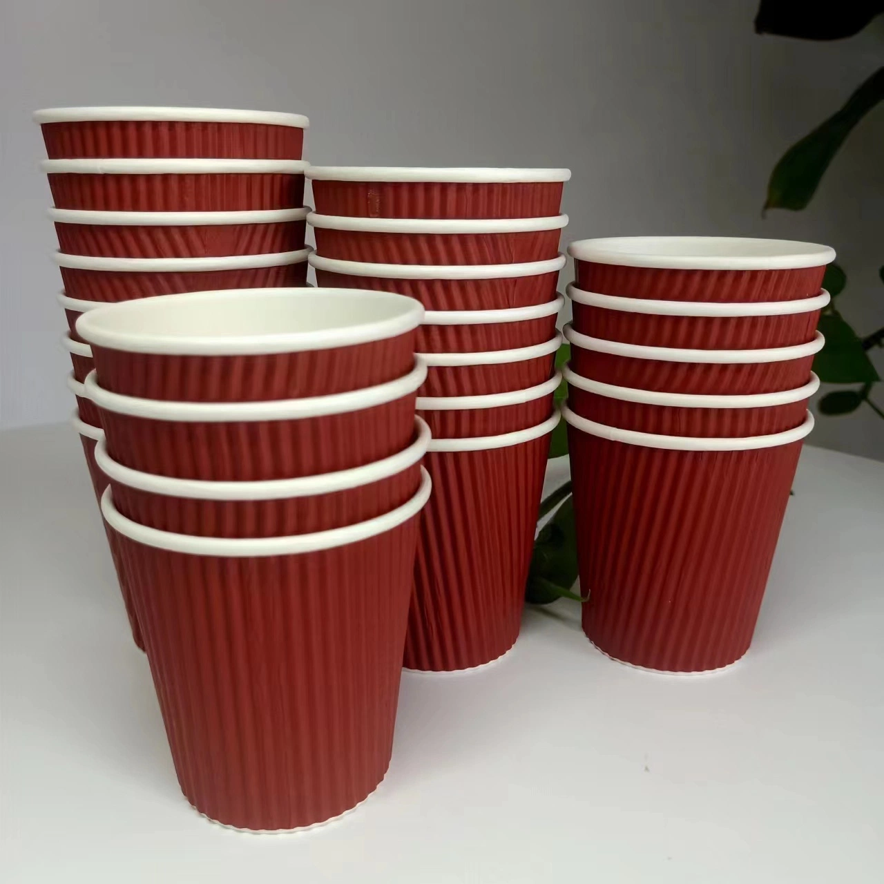 Factory Regular Base Supply Disposable Double or Ripple Wall Paper Cup 12 Oz 280g-320g+18 PE+250