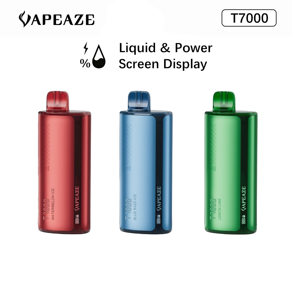 2023 أحدث جمهورية فانكي Ti7000 شاشة عرض 7000 قابلة للاستخدام نفخة قابلة لإعادة الشحن Vape 5% NIC 17 مل Elf Vape 5000 7000 قلم القرود الذي يمكن التخلص منه