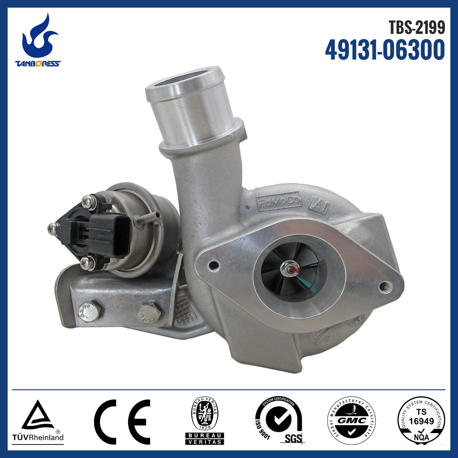 electric turbocharger for Ford Transit 2.2 TD03L4-09GK-2.7 49131-06300 BK3Q-6K682-NA turbos