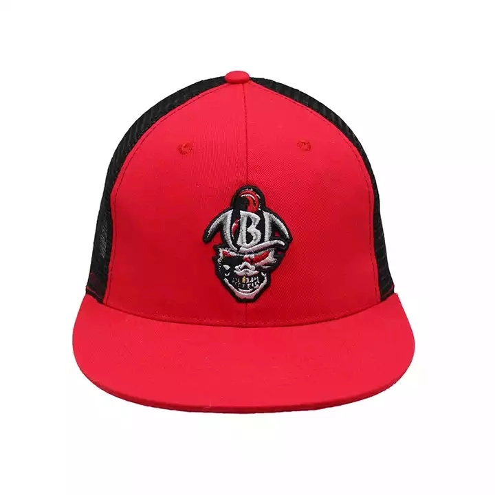 Diseño personalizado cara Membuat Topi camionero Snapback Malla Hat