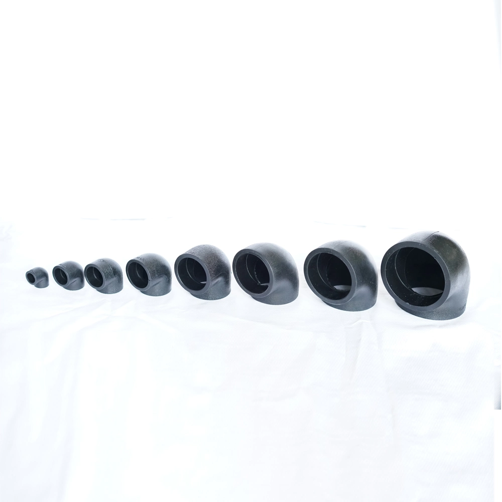 Factory Supply Pn16 Butt Fusion HDPE Pipe Fittings 90 Degree Elbow 140mm