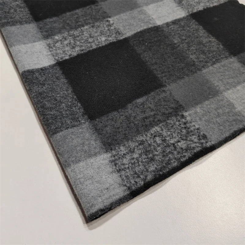 Plaid Check 100% Polyester Wool Suit Fashion Jacquard Clothing Fabric