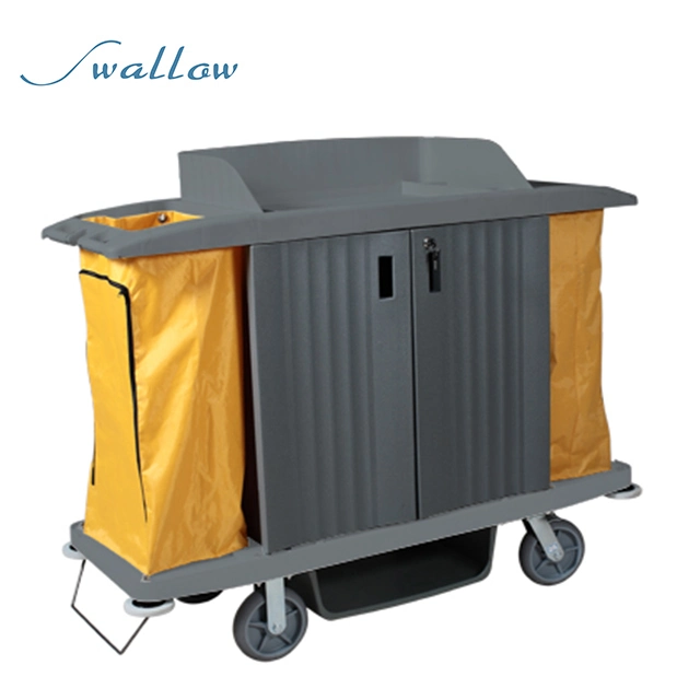 Plastic Linen Janitorial Housekeeping Trolley