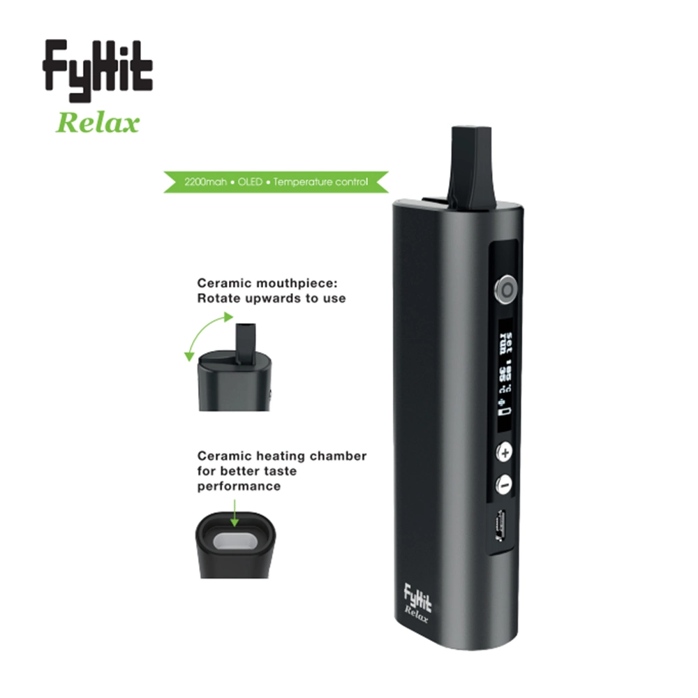 Vaporisateur d'herbes sèches Fyhit Vape 2600mAh Relax Smart Kit vaporisateur d'herbe sèche