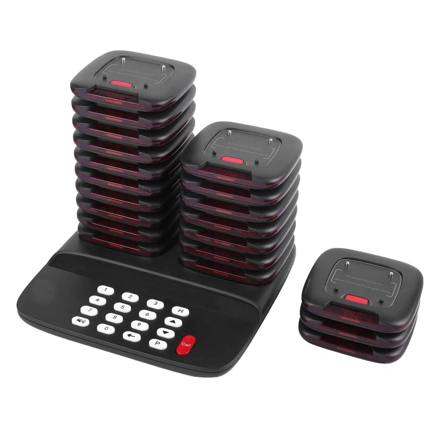 Wireless Long Range Restaurant Queuing Paging System Beeping Vibration Buzzer Calling System Paging System