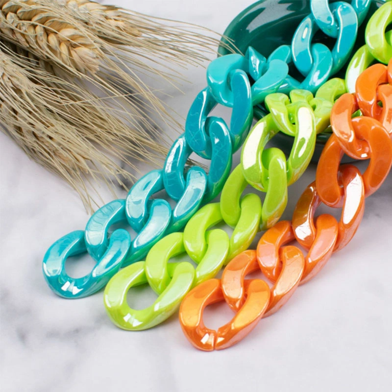 Thickened Simple Versatile Acrylic Rubber Chain Buckle DIY Fashion Bag Glasses Accessories Mobile Phone Case Anti-Drop Bracelet
