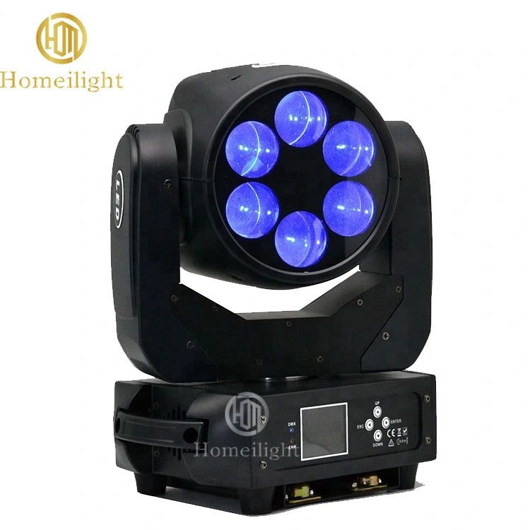 6pcsx25W de alto brillo LED Haz Super moviendo la cabeza de partido discoteca boda