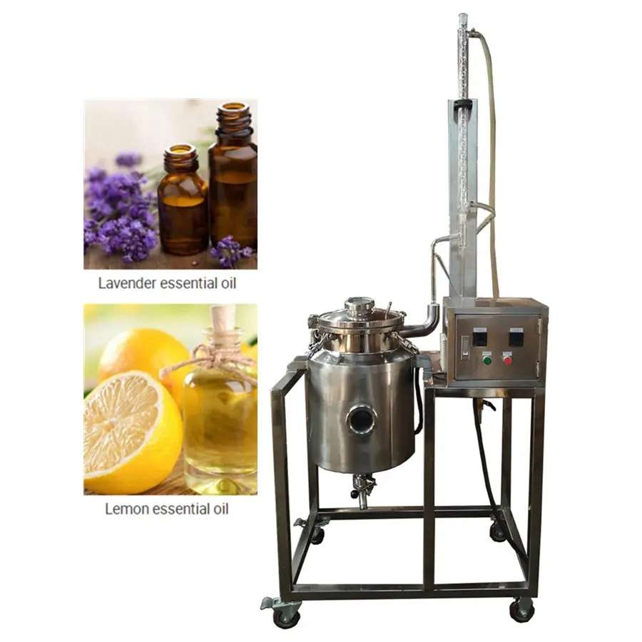 Mini Essential Oil Distiller Herb Distillation Machine for Lemongrass Cinnamon Rose Lavender