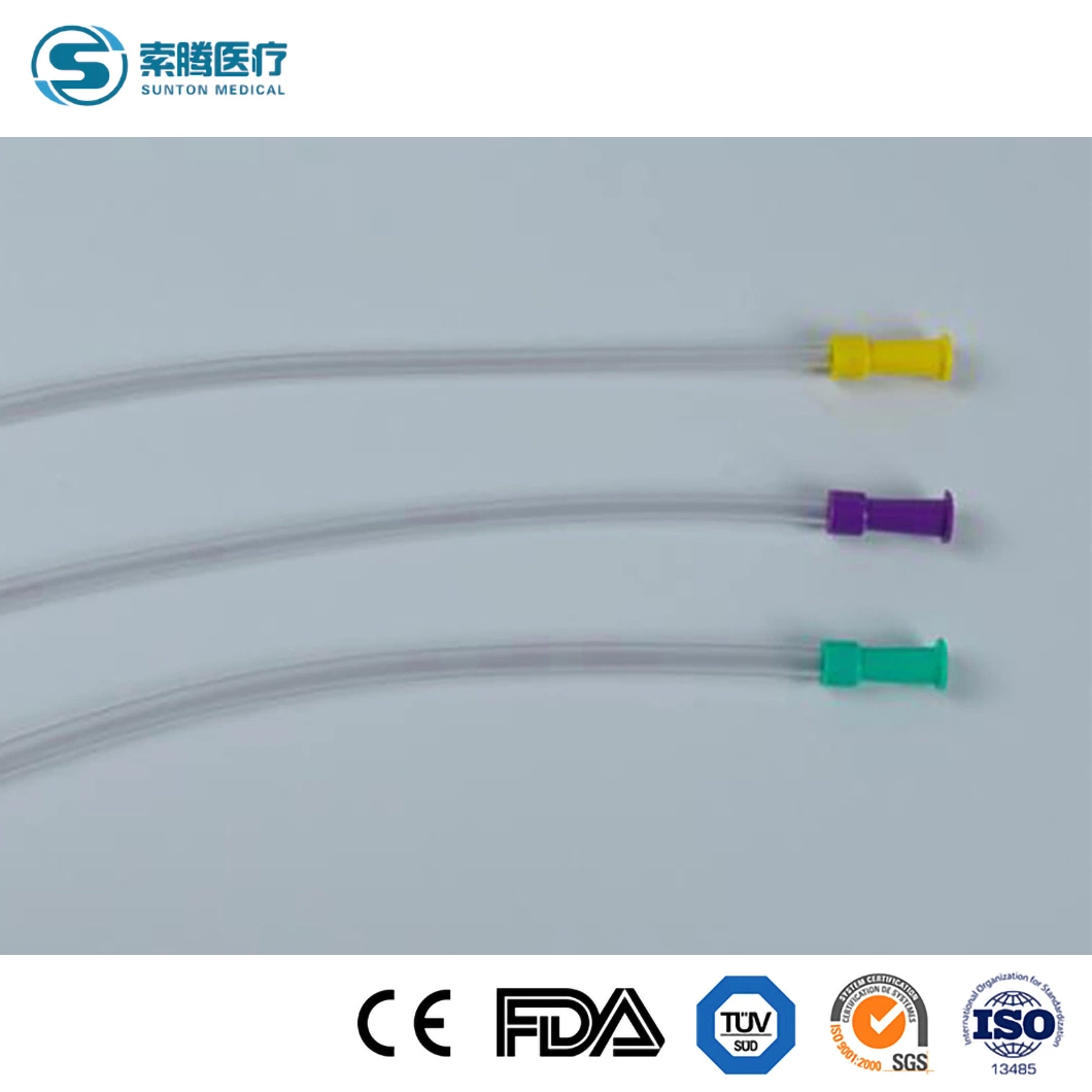 Sunton China Disposable Female Male Catheter Two Way Three Way Urethral Catheter Nelaton Catheter Sample Available PVC Material Foley Catheter Suppliers