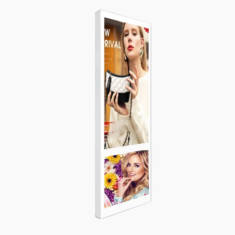 21.5 Inch LCD Advertising Display Dual Screen HD LCD Media Digital Commercial Display LED Display for in Elevator Android WiFi Version