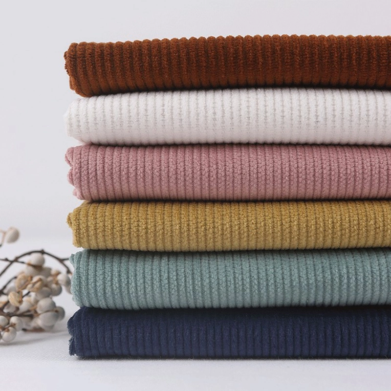 100% Cotton Fabric for Home Textile 8 Wales Corduroy Fabric for Pants Jacket Uniform