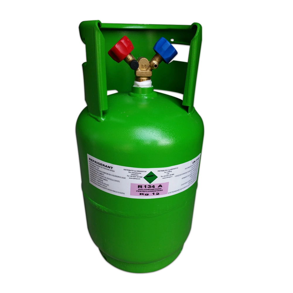 12kg CE and Reach Certified Cylinder Refrigerant Gas R134A for Europe