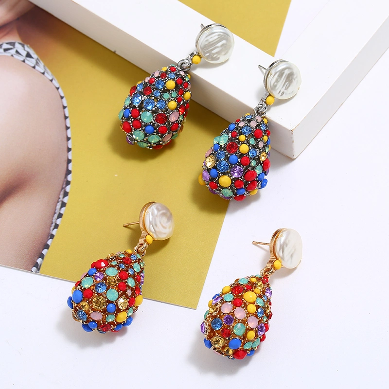 Women Fashion Earrings Steel Classic Earring Hot Sale Jewelry Turquoise Earring Fashion Earring (01)