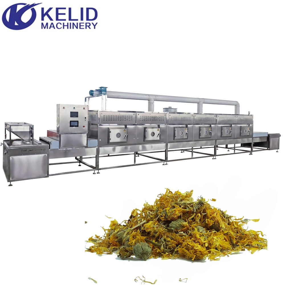 Industrial Black Green Tea Herbtea Drying Sterilization Microwave Equipment