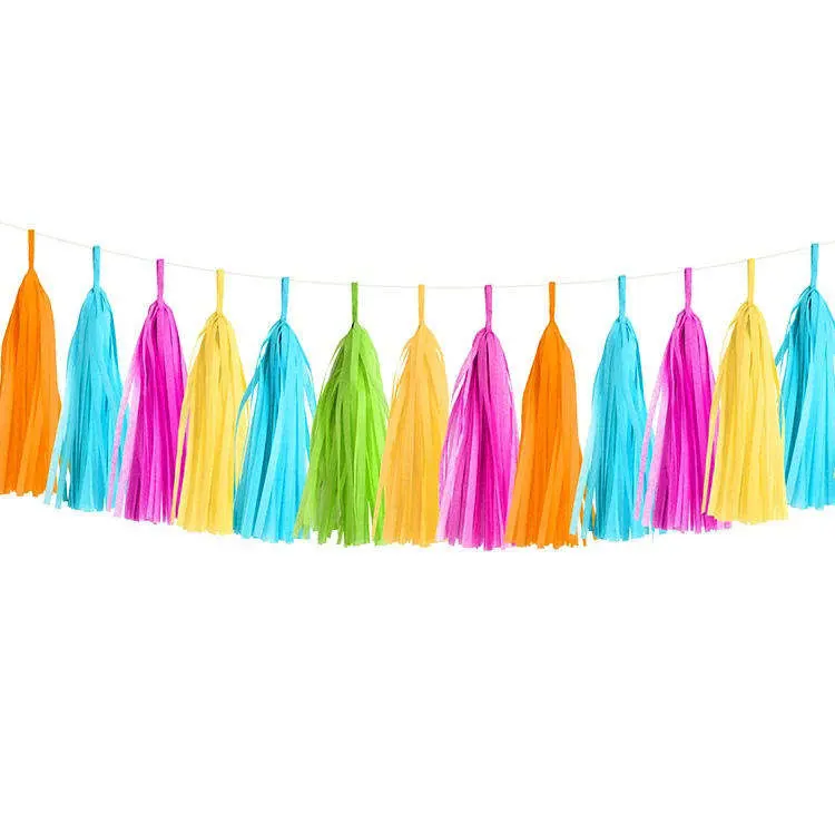 Wholesale/Supplier Colorful Birthday Wedding Party Decoration Paper Aluminum Foil Tassel